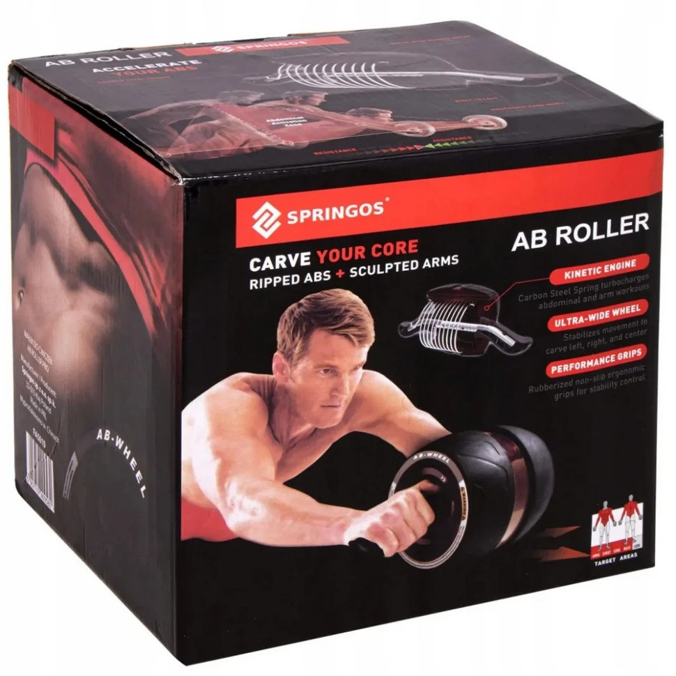 Ролик-колесо для пресса AB Wheel Springos FA5010 зеленый, с поворотным механизмом Винница - изображение 2