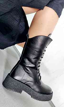 Marlex Черевики жіночі MarLex Dj 100 чорні (зима, шкіра натуральна) (5216) 37р.38р.39р. 39 Коломия