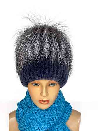 Норкова шапка жіноча Стелла Синій Харків