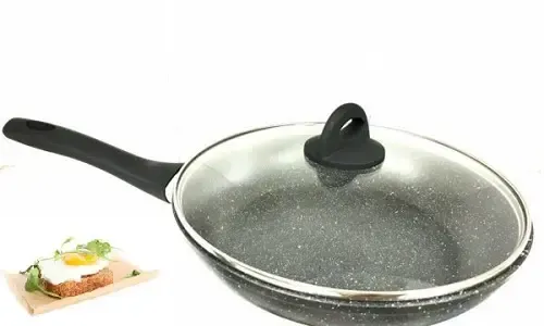 Сковорода с крышкой Benson BN-492 26см, с мраморным покрытием Коломыя - изображение 3