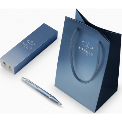 Ручка шариковая Parker IM 17 Rituals Peaceful Blue CT BP + Пакет Parker Rituals (29 432) Винница - изображение 4