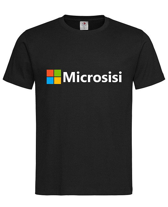 Футболка чорна "Microsisi" Чорний, XXL Городище - фото 1