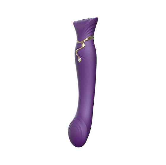 Смартвібратор Zalo — Queen Twilight Purple, пульсівна перлина, кристал Swarovski Sex Aura Київ