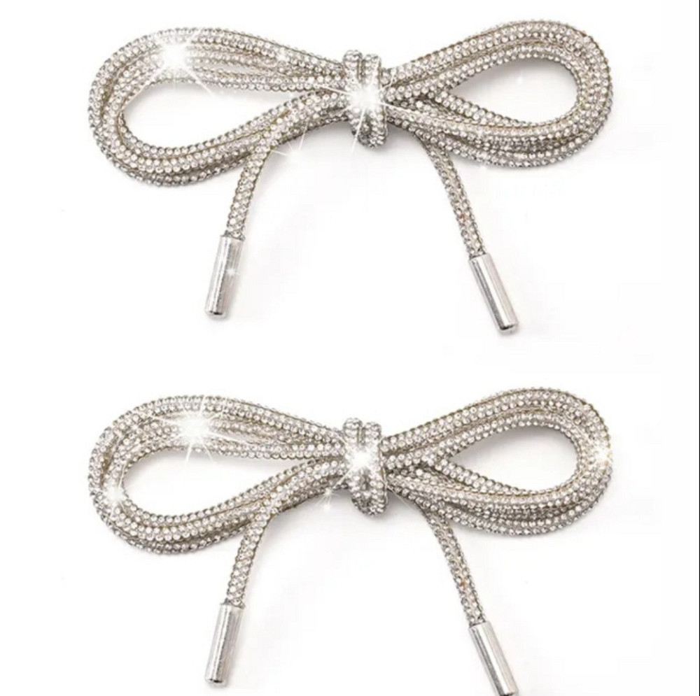 Шнурки зі стразами 2 шт Кольорові 120 см Сміла - фото 1