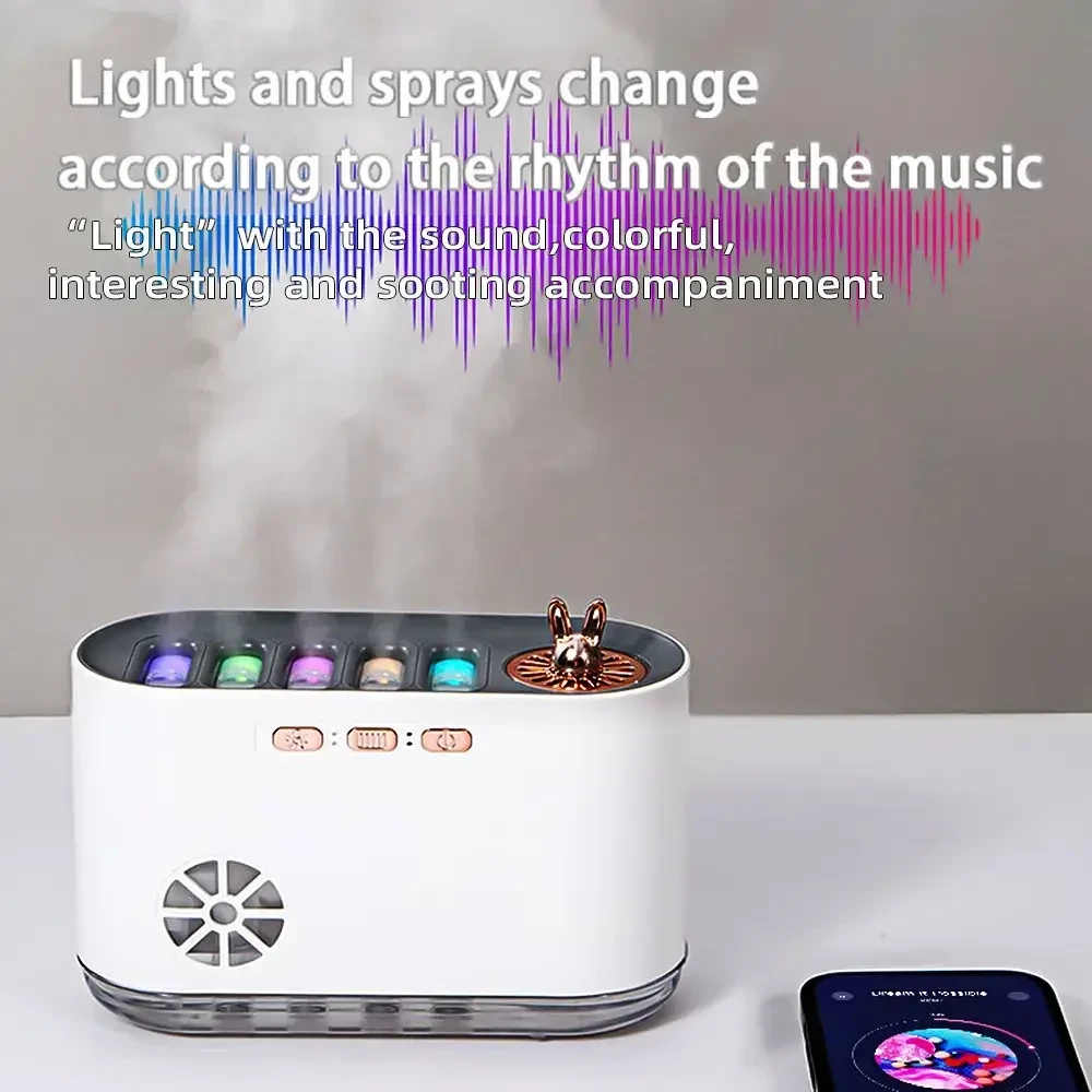 Ультразвуковий зволожувач повітря RGB Aroma Humidifier з ароматерапією та підсвіткою, резервуар 200 мл Одеса - фото 6