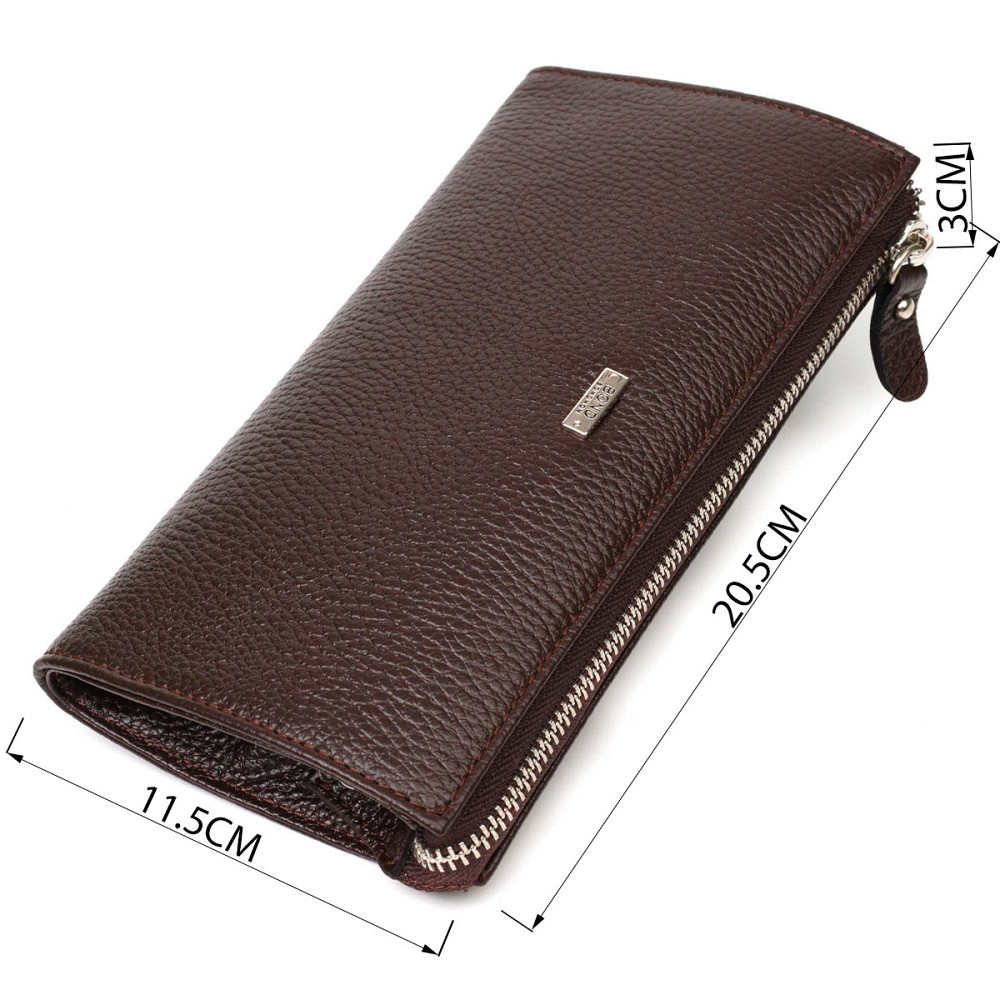 Практичний чоловічий клатч із натуральної шкіри aфлотар BOND 22051 Коричневий Київ - фото 8