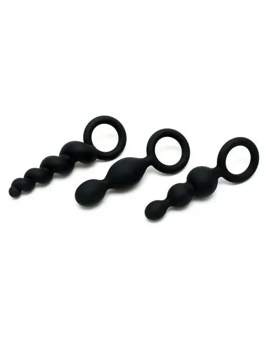 Набір анальних іграшок Satisfyer Plug black (set of 3) - Booty Call, макс. діаметр 3 см Львів - фото 2