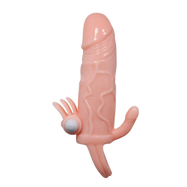 Насадка на член - Brave Man Vibrating Penis Sleeve Flesh Sex Aura Київ - фото 3