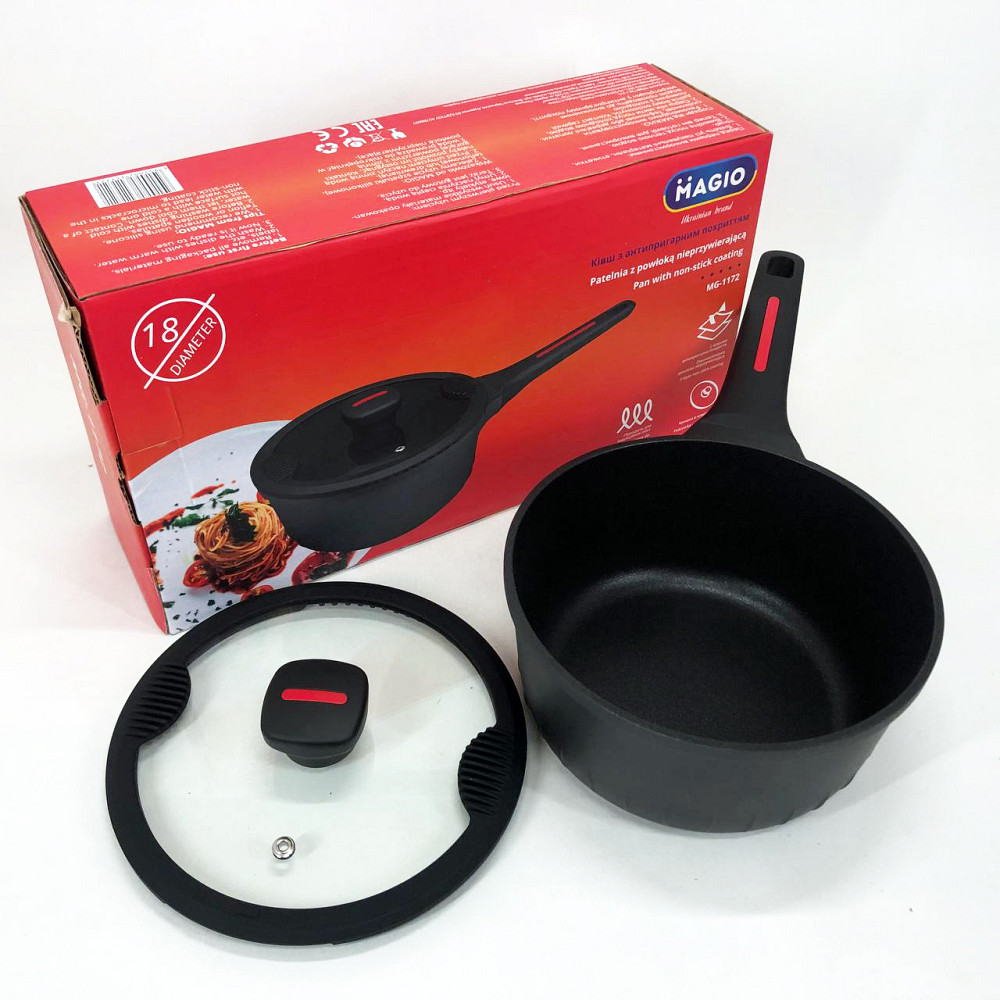 Топ сковорідок з антипригарним покриттям Magio MG-1172 1.9 л, Сковорідки хорошої якості HS-87 Львів - фото 10