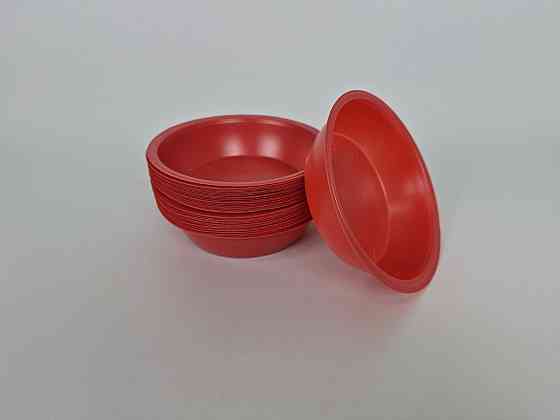 Кольорова одноразова тарілка об'ємом 350 мл (50 шт.) Харків