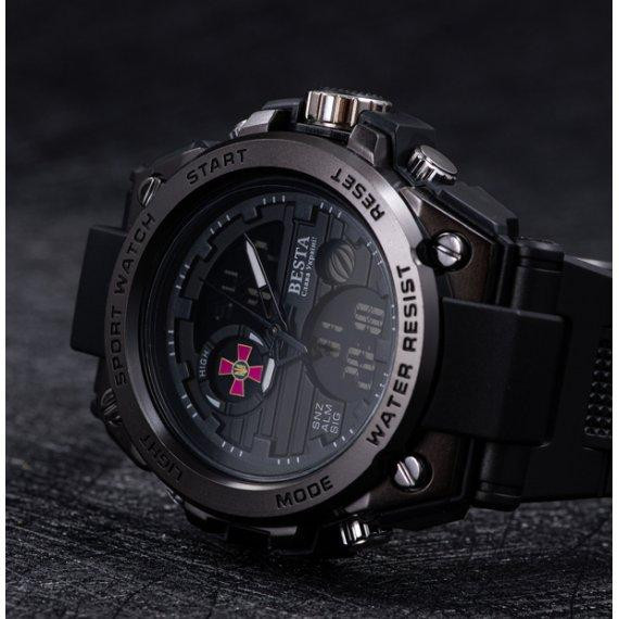 Чоловічий наручний годинник Besta Tattoo ЗСУ (Чорний) Київ - фото 2