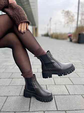 Edan Instruments Ботинки EDAN шоколадные натуральная кожа зимние высота 13 см размеры 36-41 (56 Коломыя