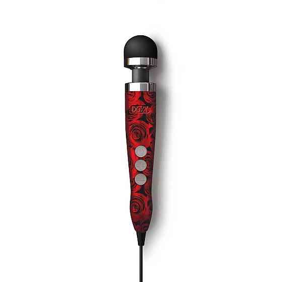 Вібромасажер DOXY Die Cast 3 ROSE PATTERN, дуже потужний, живлення 220В, металевий корпус Sex Aura Київ
