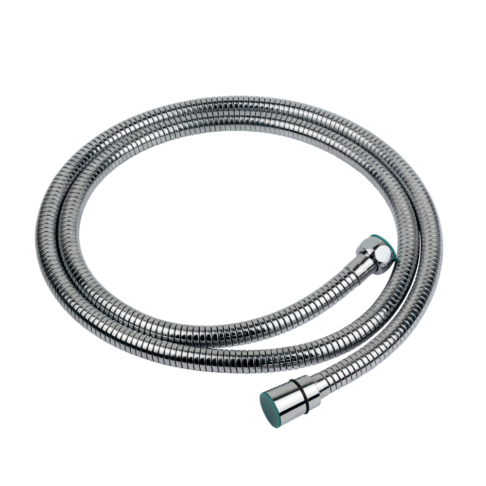 Шланг для душу 1/2" SS хромований розтяжний з підшипником 150-210 см AQUATICA XB-8153 (9792020) Київ - фото 1