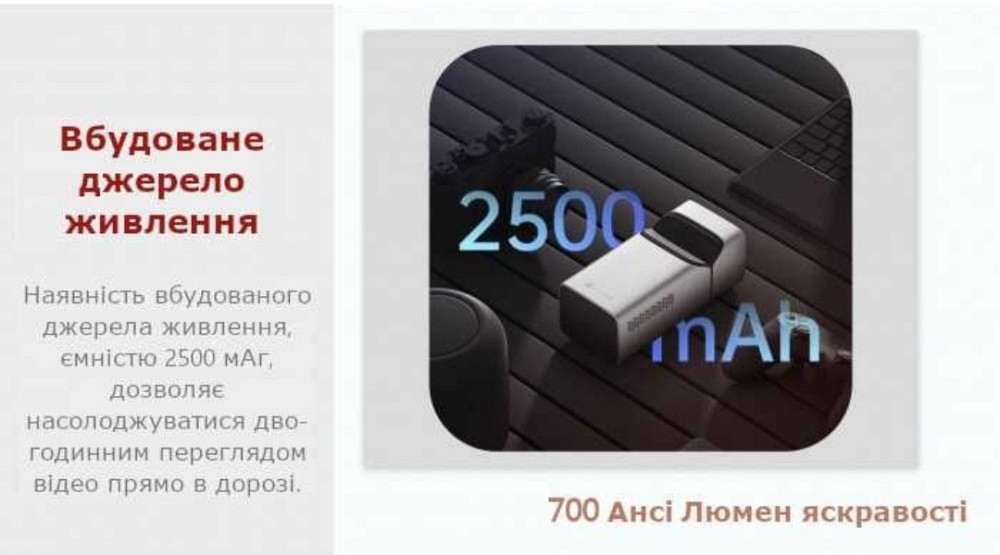 Лазерний УКФ проектор Witseer M1 з акумулятором Харків - фото 5