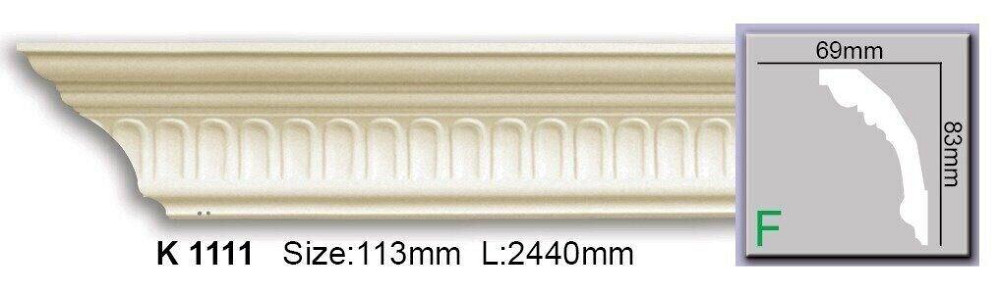 Карниз с орнаментом полиуретановый Harmony K 1111 Днепр - изображение 1