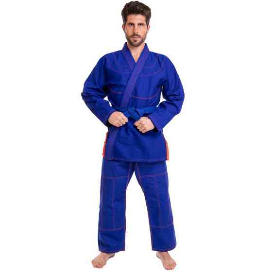 Кимоно для джиу-джитсу (без пояса) VELO VL-6651 размер 140-200см синий Спортивная форма Киев