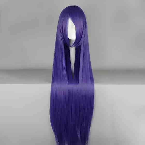 Довгі фіолетові перуки RESTEQ — 100 см, пряме гладке волосся для косплею, аніме, вечірок та фотосесій Київ