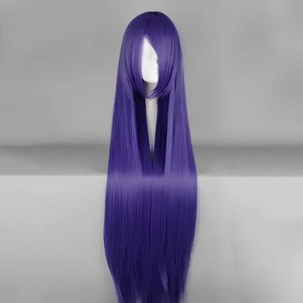 Довгі фіолетові перуки RESTEQ — 100 см, пряме гладке волосся для косплею, аніме, вечірок та фотосесій Київ - фото 2