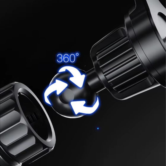 Держатель для телефона,автомобильный с беспроводной магнитной зарядкой 15W Type-C, Micro, Lightning, серебристый Каменец-Подольский