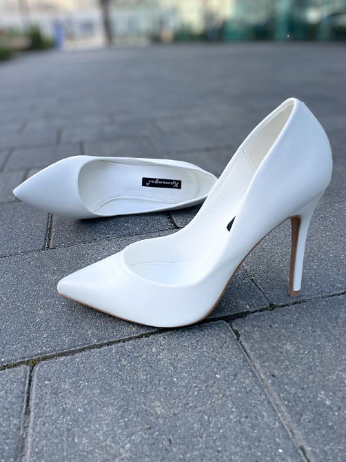 Kamengsi Туфлі жіночі Kamengsi білі еко-шкіра каблук 11 см 36-39 (E233-1) Коломия - фото 9