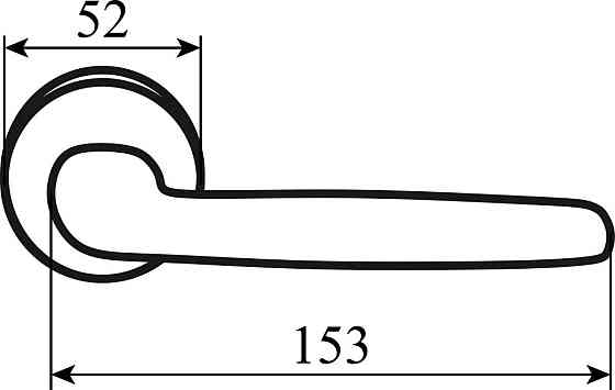 RDA Ручка Smart мат хром R ф/з (квадрат 150мм) Киев