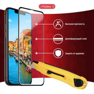 Стекло защитное Intaleo Full Glue Huawei P Smart Plus 2018 (1283126497544) Винница
