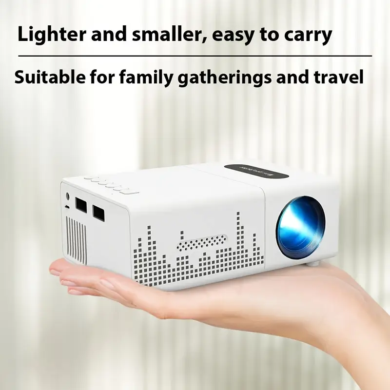 Домашній кінотеатр проектор Amovfilm 1080P Full HD (Білий) Вінниця - фото 2