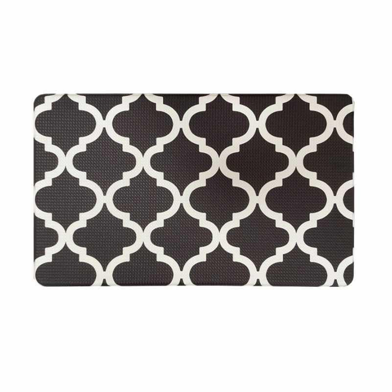 Килимки кухонні Lovely Svi м'які з ефектом пам'яті - антиковзаючі - водонепроникні ергономічні, 44x74 x 1 см Чорні (180822) Київ - фото 1