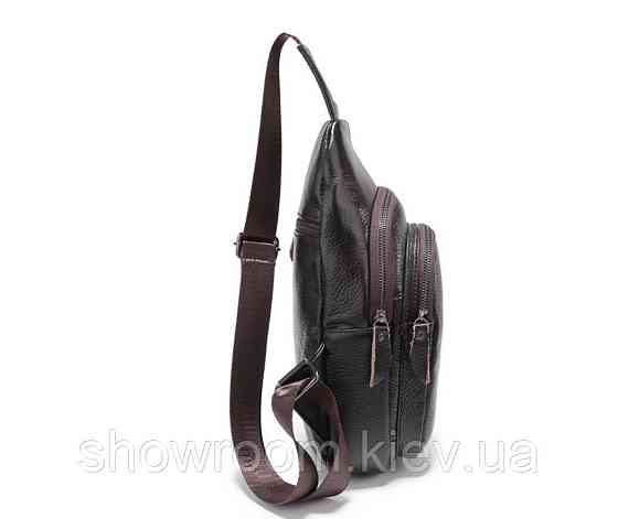 Мужская сумка на грудь (слинг) Leather Collection (370) Киев