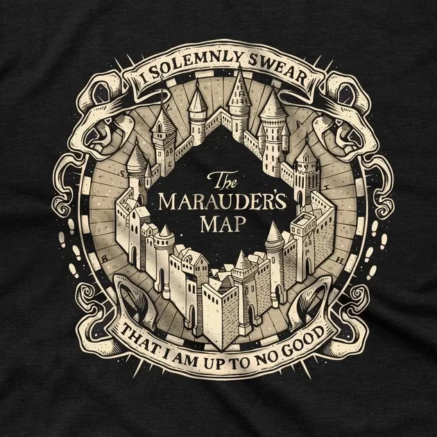 Футболка для подростка мальчика с принтом Гаррі Поттер Карта Мародеров Размер 160 Anime10001 Днепр - изображение 5