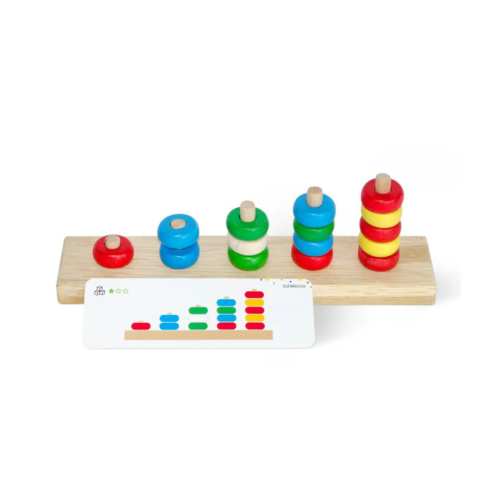 Дитяча розвиваюча гра "Пірамідка-лічилочка" Igroteco 900439 Вінниця - фото 2