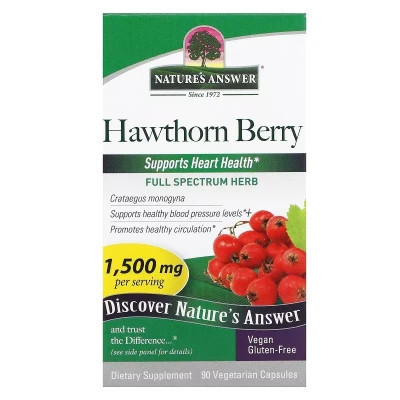 Трави Nature&apos;s Answer Глід, 1500 мг, Hawthorn Berry, 90 вегетаріанських капсул (NTA-16266) Вінниця - фото 2