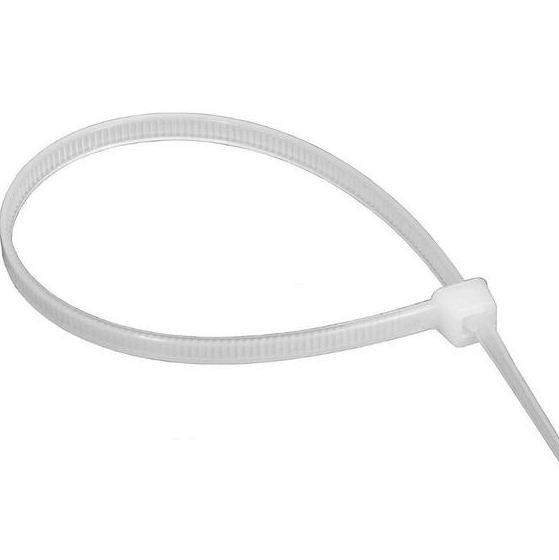 Хомут пластиковий 4,6*400 (5*400)мм універсальний білий 100шт/уп APRO Житомир - изображение 2