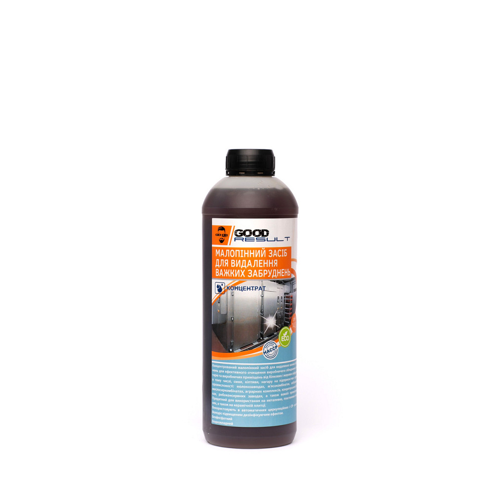 Концентрированное низкопенное щелочное средство для удаления сложных загрязнений GOOD RESULT 1 л Павлоград - изображение 1