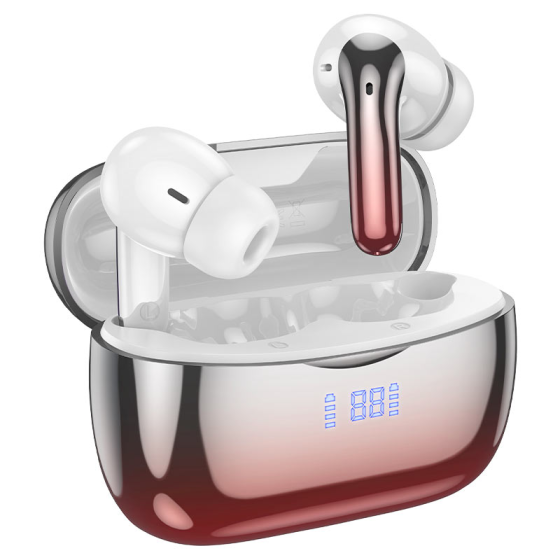 Бездротові навушники HOCO EQ16 Shine з шумозаглушенням червоні Київ