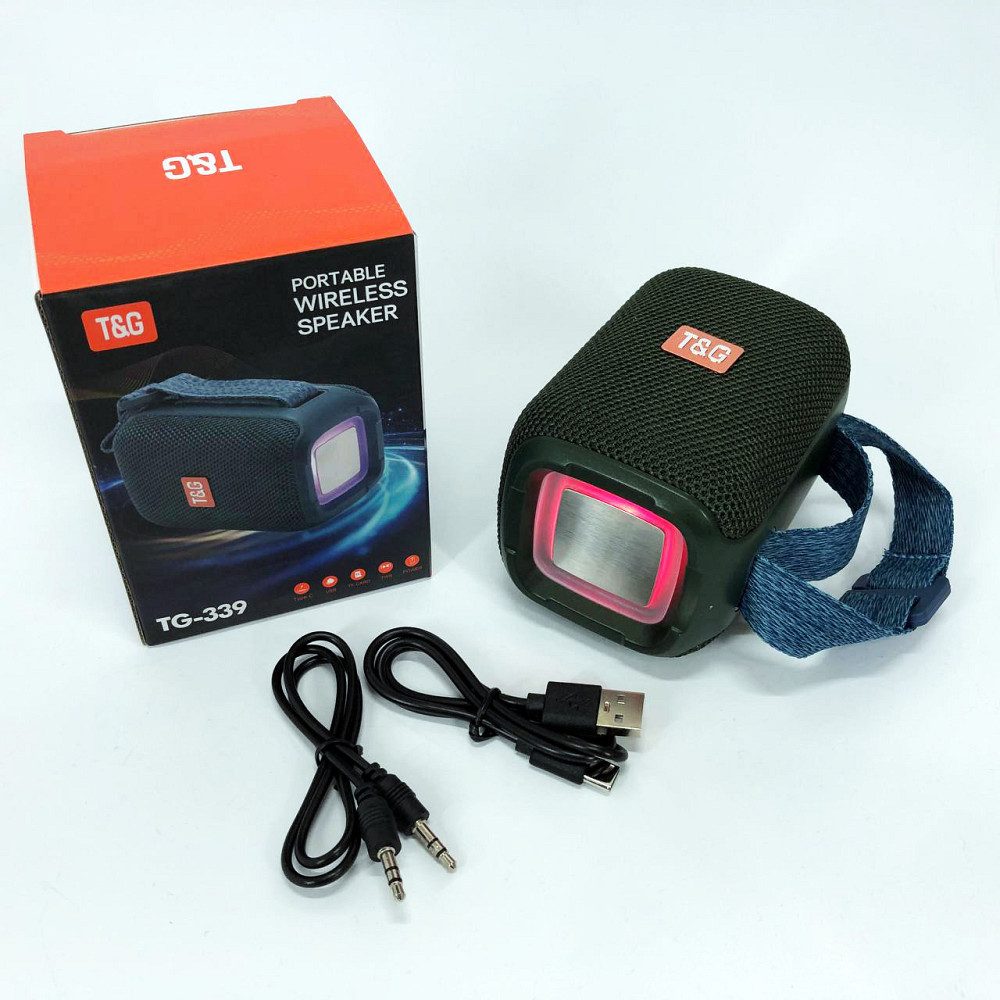Портативна колонка з підтримкою bluetooth TG339, Портативна блютуз колонка світлодіодна IU-83 Львів - фото 9
