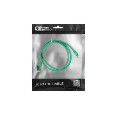 Патч-корд 1м S/FTP Cat 6 CU PVC 26AWG 7/0.16 green 2E (2E-PC6SFTPCOP-100GRN) Винница - изображение 3
