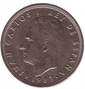 Хуан Карлос I. Монета 50 песет. 1957-83 рік, Іспанія. (Г) Полтава - фото 1