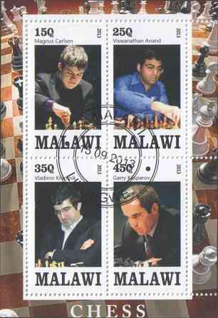 Малави. Личности. Гашеный блок. 2013год(№269) Полтава