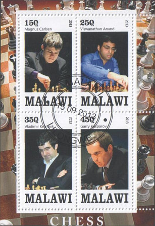 Малави. Личности. Гашеный блок. 2013год(№269) Полтава - изображение 1