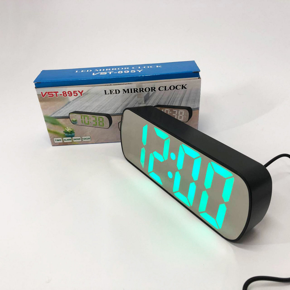 Настільний годинник зі світлодіодним дисплеєм VST-895Y-4, Настільний годинник зі світловим циферблатом TD-63 Львів - фото 2