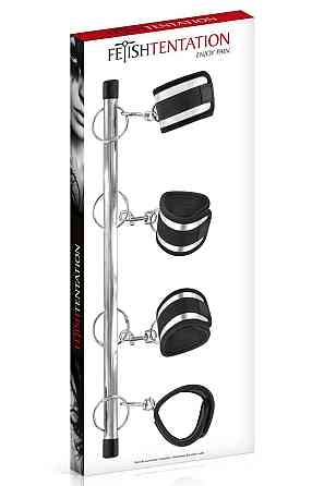 Фиксатор для рук и ног Fetish Tentation Submission bar with 4 cuffs Sex Aura Киев