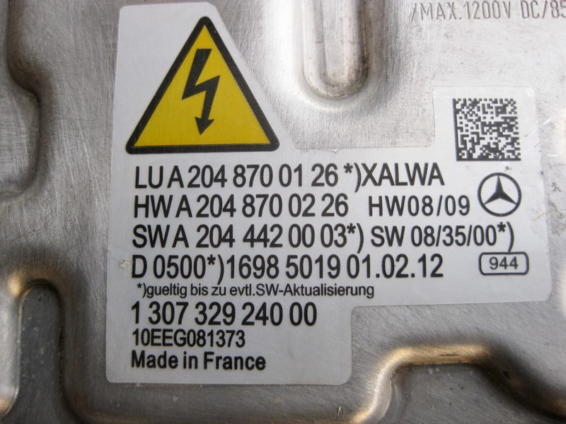 Mercedes-Benz  A2048700126 Блок керування ксенонової фари C-Class W204 Одеса - фото 3