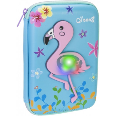 Пенал Cool For School LED 1 отделение с органайзером голубой (QT-5758-Blue) Винница - изображение 1