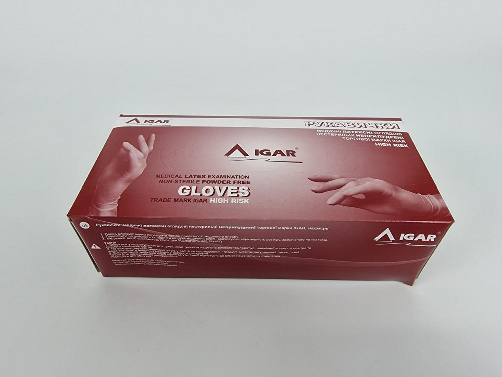 Резиновые перчатки Амбулатория 50 шт размер L(1 пач) Харків - фото 4