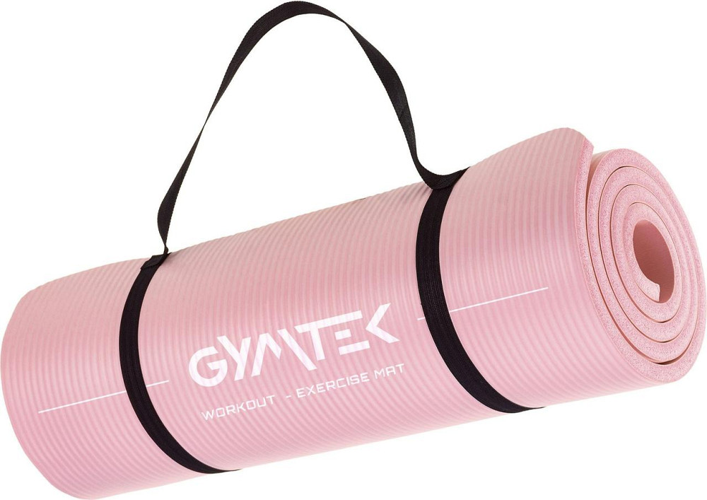 Коврик (мат) для йоги и фитнеса Gymtek NBR 1см розовый Киев - изображение 7