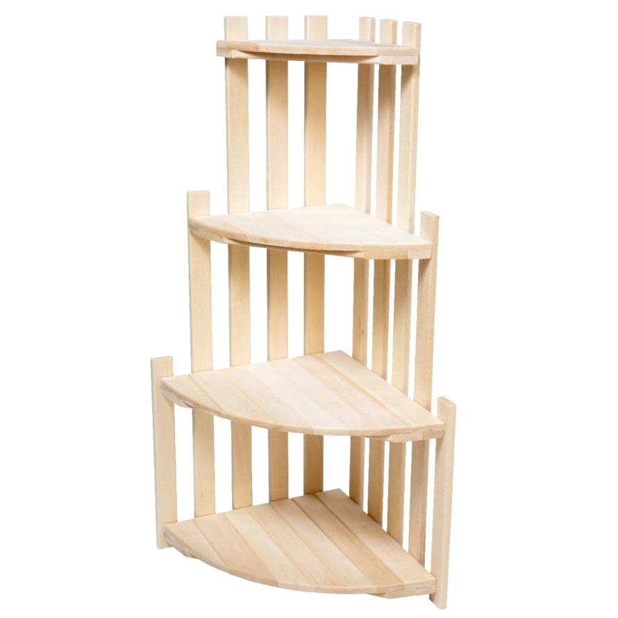 Стеллаж угловой для ванной 