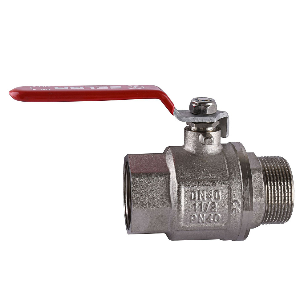 Кран кульовий прямий SELBA 1 1/2″ ЗВ КР SL1505 Тернопіль - фото 1
