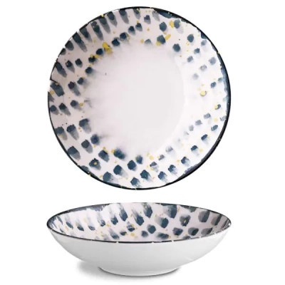 Тарелка G.Benedikt Isabelle глибока 22 см Blue Brush (ISC1922-K0011) Винница - изображение 1